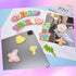 40 Pcs Cute Chenille Embroidered Stick on Patches,Self Adhesive Glitter Chenille Rainbow Heart Iron Letters Patches Applique Sew Fabric Stickers f...