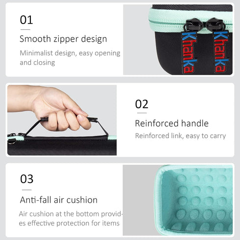Khanka Carrying Case for Replacement for JBL Charge 4/5 Waterproof Portable Bluetooth Speaker. Extra Room for Charger and USB Cable (Inside Teal)...