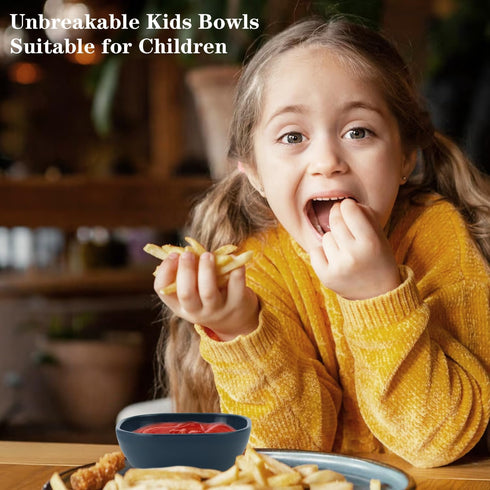 PYRMONT Wheat Straw Small Bowls Soy Sauce Dishes 5 OZ Small Dessert Bowls Set of 6 Dipping Sauce Cups Mini Prep Bowls Unbreakable Dipping Bowls fo...