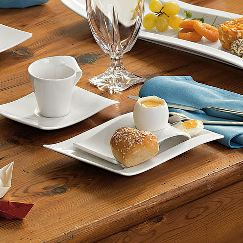 Villeroy & Boch New Wave B&B Plate/Appetizer Plate, 7 x 6 in, Premium Porcelain, White...