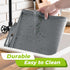 Large Dog Bowl Mat Pet Feeding Mat for Floor Waterproof with Edges, Silicone Placemats for Cat and Dog Water Bowl, Nonslip Pet Food Mat, Tray for ...