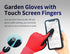 Nitrile Coated Garden Gloves for Women and Men, Red, Small...