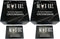 Groomsmen Gift Boxes Set of 2 (8x8x4 in) Empty Set with Silver Foil Design and Matching Proposal Cards for Asking The Groom's Team to Be in Weddin...