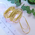 Gold Jumbo Paper Clips 20pcs Oversized Gold Paperclips 50mm/2 inch Non Skid Smooth Finish Steel Wire Office Supply Accessories...