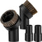Honoson 2 Pack Vacuum Brush Attachment Round Dust Brush Bristle Cleaner Attachment 1-1/4 Inch Black Replacement with 1.25 to 1.37 Inch Vacuum Hose...