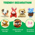 32Pcs Mini Plush Animals Toy Set Assortment Bulk Stuffed Keychain Party Favors for Kids Small Animals Decorations Toys Easter Carnival Prizes Chri...