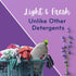 Eco-Squares laundry detergent sheets with zero waste dry soap technology for cleaning linen and clothes in regular and high efficiency top and fro...