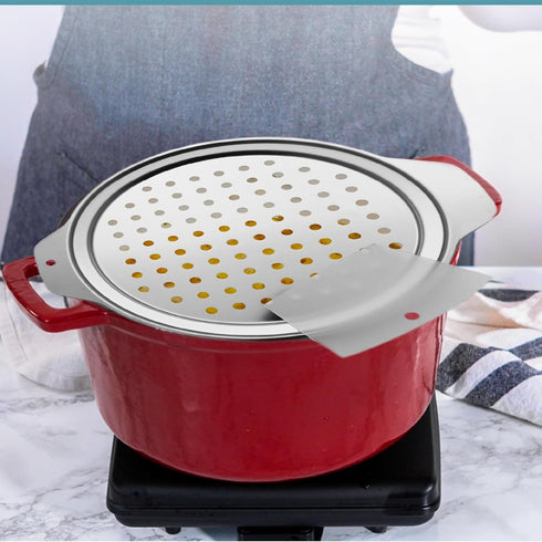Zoie + Chloe Spaetzle Maker Lid with Scraper - Easy To Use Spaetzle Press For Traditional German Dumplings & Egg Noodles - Dishwasher-Safe, Premiu...