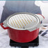 Zoie + Chloe Spaetzle Maker Lid with Scraper - Easy To Use Spaetzle Press For Traditional German Dumplings & Egg Noodles - Dishwasher-Safe, Premiu...