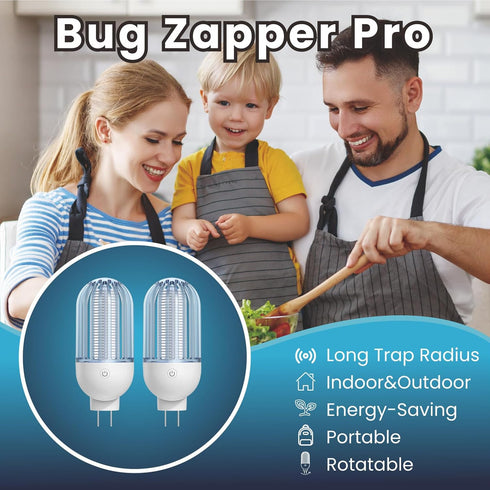 Mosquito Killer Lamp with Rotatable Plug, Electric Indoor Bug Zapper for Home Mosquito Indoor Bug Lights Zappers Electric Bug Zapper 2100V Output,...