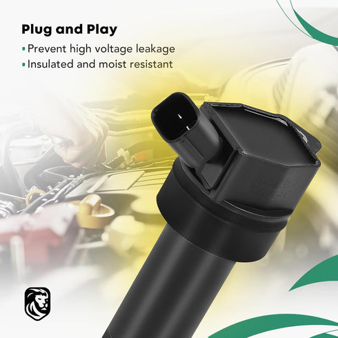 YHTAUTO Ignition Coil Replacement for Hyundai Tucson Elantra GT 2014-2020, Elantra 2011-2016, Kia Soul 2012-2019, Forte 2014-2016, Forte5 2014-201...
