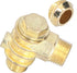 Air Compressor Check Valve, 3 Way Zinc Alloy Air Compressor Check Valve, G1/2 G3/4 M10 Male Thread Non-Return Check Valve Spare Parts Tube Connect...