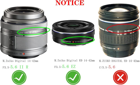 37mm Lens Cap Cover for Olympus M.Zuiko Digital ED 14-42mm f3.5-5.6 II R/f3.5-5.6 EZ(Not for f3.5-5.6) 45mm f/1.8,Panasonic Lumix 12-32mm f/3.5-5....