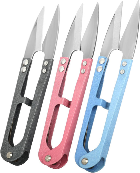3PCS Thread Snips, High-Carbon Steel Thread Cutter, 4.25inch Yarn Scissors for Sewing, Quilting, Knitting, DIY, Jewelry Making...