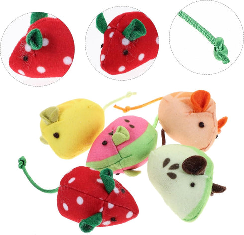 GANAZONO 5pcs Mouse Cat Toy Cat Biting Toys Mouse Toys for Indoor Cats Mouse Stuffed Toy Cat Mice Toys for Indoor Cats Cat Plush Mouse Toy Cat Toy...