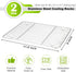 P&P CHEF Cooling Baking Rack Pack of 2, Stainless Steel Cooling Racks for Cooking Baking Roasting Grilling Drying, Dense Wires & Smooth Edge, Easy...