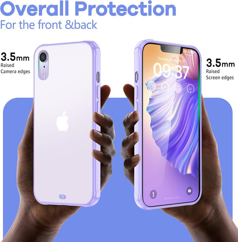 ORIbox for iPhone XR Case Purple,Translucent Matte case with Soft Edges, Lightweight,iPhone XR Phone Purple Case for Women Men Girls Boys Kids...