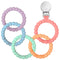 Ryan & Rose Cutie Clinks Attachable Teether Chew Toy for Babies (Mosaic)...