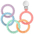 Ryan & Rose Cutie Clinks Attachable Teether Chew Toy for Babies (Mosaic)...