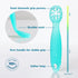 ChooMee Baby Suction Bowls & FlexiDip Learning Utensil Set, 4 CT Small, Aqua Green...