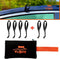 Rooftop Cargo Tie Down Hook Straps for Attaching Car Top Carriers Without A Roof Rack,100% Waterpoof,Suitable for Any Rooftop Cargo Carrier,No Mor...