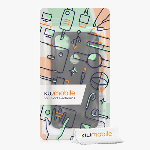 kwmobile Case Compatible with Google Pixel 4a Case - TPU Silicone Phone Cover with Soft Finish - Black Matte...