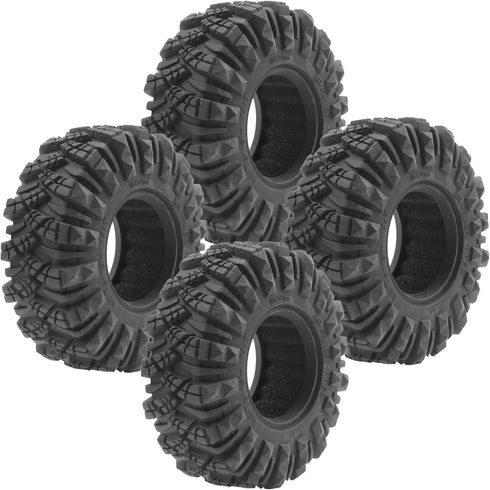 ShareGoo1.9 inch RC 1.9 Crawler Tires Rubber Mud Tires OD 110mm Tyre Compatible with Axial SCX10 90046 Redcat Gen8 RC4WD D90 TF2 MST 1/10 RC Crawl...