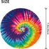 Cool Tie Dye Art Round Mouse Pad Small Gaming Mousepad Desk Mat Stitched Edges 8 X 8 Inch for Home Office...