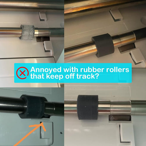 Rubber Roller Replacement, Retaining Rings for Cricut Repair Accessories, Complete Repair Kits with All Tools Compatible with Cricut Maker/Maker 3...