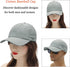 ZLYC Quick Dry Baseball Cap for Women Men Unstructured Sports Golf Tennis Hat...