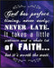 Posterizer 1 pcs-Bible Scripture-Gods Perfect Timing-Religious Posters-Typography Art-Gifts for Christians - Decor for Church, Sunday School Class...