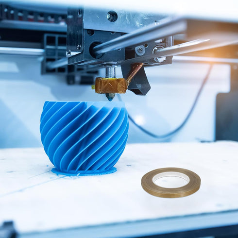 MECCANIXITY High Temperature Tape 10mm PTFE Coated Fabric Tape Heat Resistant Tape for Vacuum Sealers Adhesive Tape 50m/164ft Brown 0.18mm Thickne...