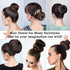 Donut Hair Bun Maker 6 Pieces, Ring Style Hair Bun Donut (1 L, 2 M and 3 S) with Pins 5 Elastic Bands, 20 Hair Bobby and 4 Pony Hair Tools for Wom...
