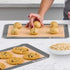 Fine Dine-Silicone baking mat set of 3-gray...
