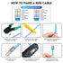 Shielded RJ45 Cat5 Cat6 Pass Through Connectors - 3 Prong 8P8C Gold Plated Pass-Thru Modular Data Plug for FTP/STP Network Cable & Solid Wire 20Pa...