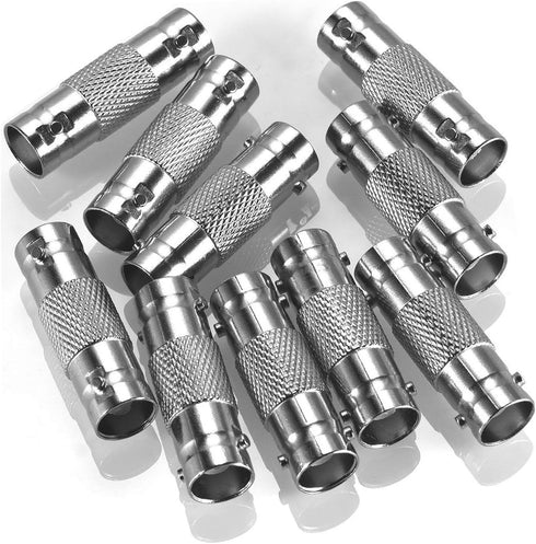 30 Pack BNC Female to BNC Female CCTV Security Camera Adapter Coupler Straight Extender Connector...