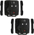 2x KeylessOption Key Fob Cover Case Replacement for 2014 2015 2016 2017 2018 2019 Chevrolet Chevy Silverado Suburban Tahoe GMC Sierra Yukon Remote...