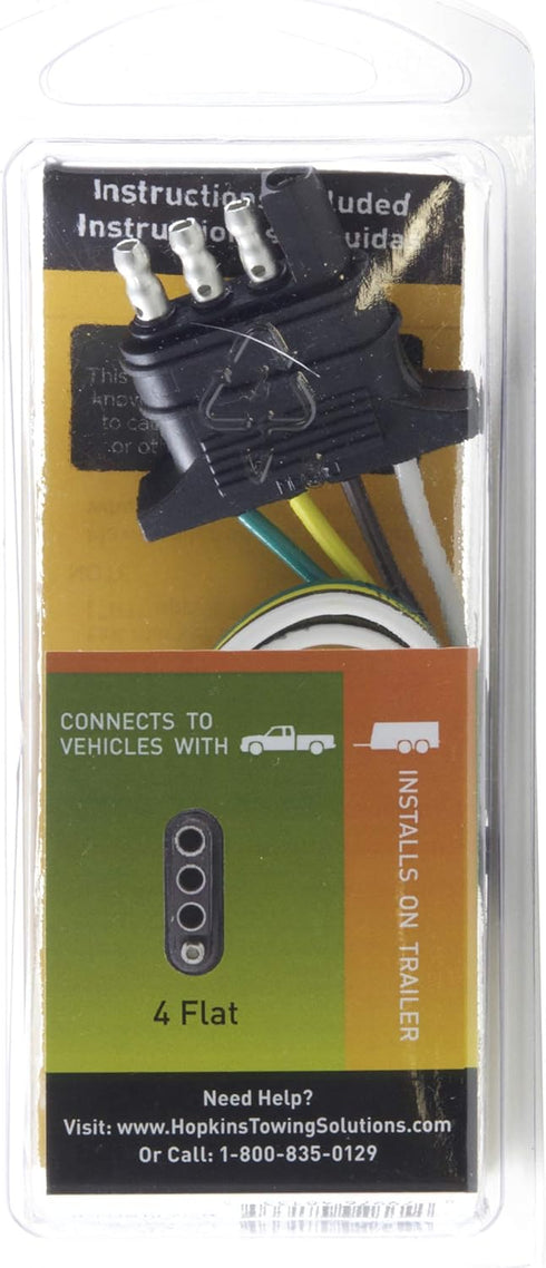 Hopkins Towing Solutions 48133 24" LED Test 4-Flat Trailer Side Wiring Connector...