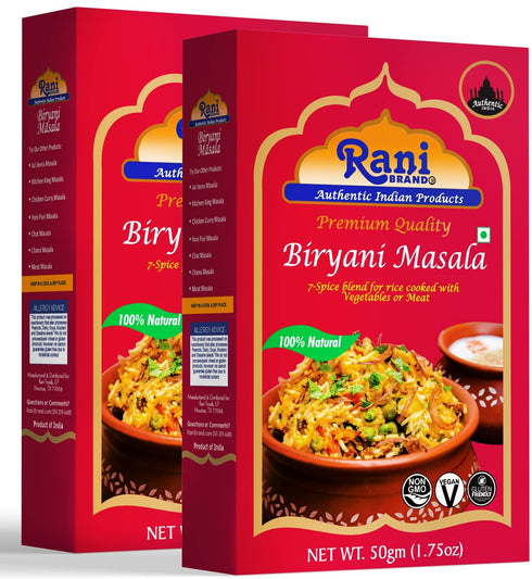 Rani Biryani Masala Curry (7-Spice Blend for Indian Rice Dishes, Pullao/Pilau) 1.75oz (50g) ~ All Natural | Vegan | No Colors | Gluten Friendly | ...