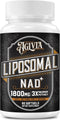 1800 MG Liposomal NAD Supplement, NAD+ Supplement Similar to Nicotinamide Riboside, 98% Pure NAD Plus Supplement for Energy Booster & Cellular Rep...