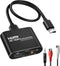 avedio links HDMI ARC Audio Extractor Converter 4K@60Hz, HDMI to Optical Toslink SPDIF + 3.5mm AUX Jack Stereo Audio Adapter Converter Splitter In...