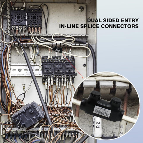 2-14 AWG Insulated Inline Splice Connector Black Wire Connectors,Allen Hex 5/32" Insulated Cable Connectors Pre-Loaded Oxide Inhibitors(1pcs)...