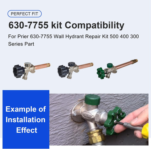 630-7755 Wall Hydrant Repair Kit for Prier Faucet Repair Kit 500 400 300 Series Part...