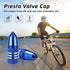 Blue Bike Valve Cap Presta Valve Caps Aluminum Anodized Valve Stem Covers Bike Air Valve Caps Fit Presta/French Valves on MTB Mountain/Road Bike R...