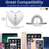 6 Pcs Cell Phone Ring Holder Stand Phone Ring Holder Adhesive Metal Phone Finger Grip Universal Ring Holder for Cell Phone Tablet, Sticky Phone Ch...