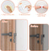 Door Stoppers for Wall 2’’, 6 pcs Door Knob Wall Protector-Soft and Clear, Strong Self-Adhesive, Protect Your Walls from Damage and Noise, More Su...