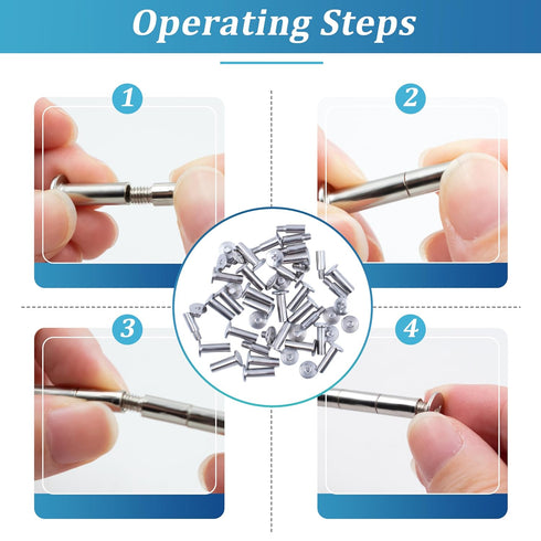 30 PCS Chicago Screws Kit Includes 20 PCS Universal Photo Album Screws and 10 PCS Extension Posts, Used for Binding Extending Scrapbook Photo Albu...
