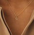 Small Letter Necklace,Dainty 14K Gold Plated Personalized Tiny Initial Pendant Necklace Small Initial Necklaces for Women Girls...