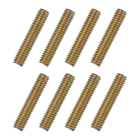 uxcell 8pcs Fully Threaded Rods 5/16x1-1/2" All Thread Studs Long Threaded Screw Carbon Steel for Furniture Garden Railing Mounting Assembly Faste...