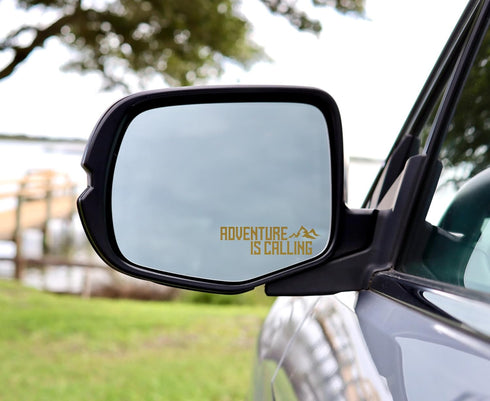 3 x Adventure is Calling Rearview Mirror Decal, Tumbler Vinyl Stickers, Travel Mug Sticker, Rearview Mirror Sticker Affirmation,Car Window Sticker...